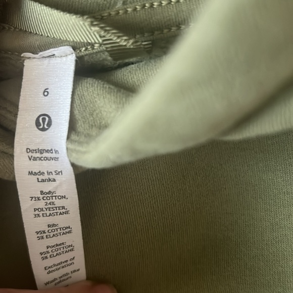 Lululemon Loungeful Hoodie - Color Bronze Green in size 6 - Picture 8 of 9